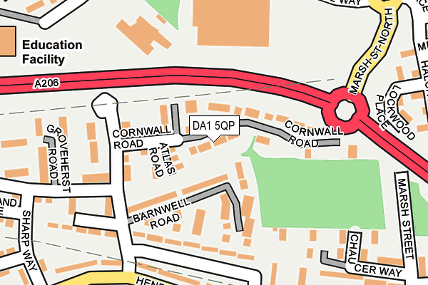 DA1 5QP map - OS OpenMap – Local (Ordnance Survey) DA1 5QP map - OS OpenMap – Local (Ordnance Survey)