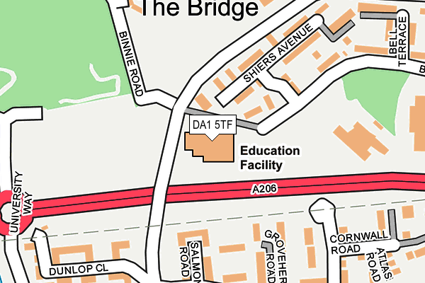 DA1 5TF map - OS OpenMap – Local (Ordnance Survey) DA1 5TF map - OS OpenMap – Local (Ordnance Survey)