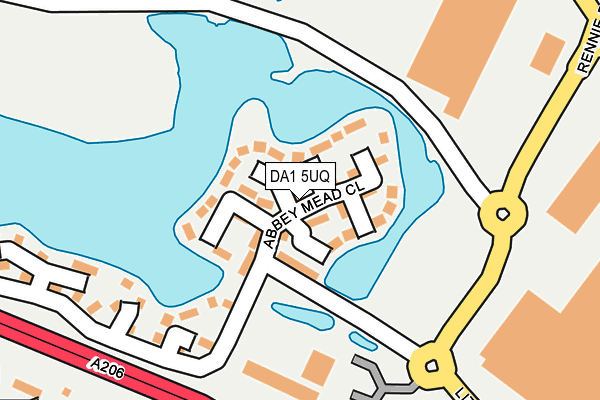 DA1 5UQ map - OS OpenMap – Local (Ordnance Survey) DA1 5UQ map - OS OpenMap – Local (Ordnance Survey)