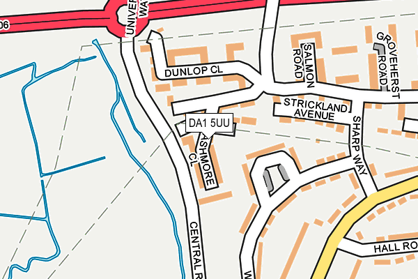 DA1 5UU map - OS OpenMap – Local (Ordnance Survey) DA1 5UU map - OS OpenMap – Local (Ordnance Survey)