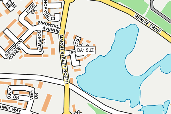 DA1 5UZ map - OS OpenMap – Local (Ordnance Survey) DA1 5UZ map - OS OpenMap – Local (Ordnance Survey)