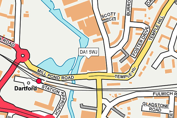 DA1 5WJ map - OS OpenMap – Local (Ordnance Survey) DA1 5WJ map - OS OpenMap – Local (Ordnance Survey)