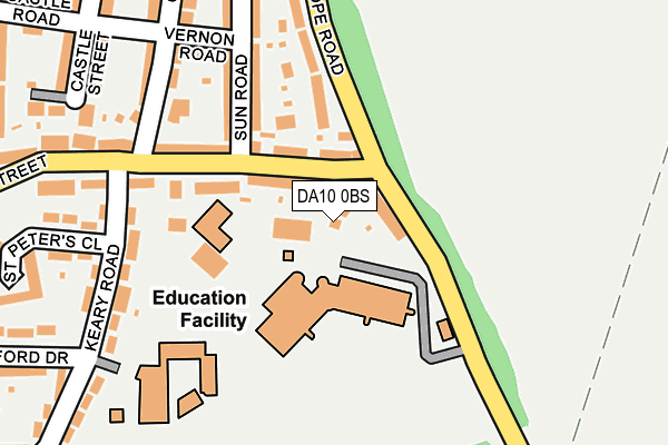 DA10 0BS map - OS OpenMap – Local (Ordnance Survey) DA10 0BS map - OS OpenMap – Local (Ordnance Survey)