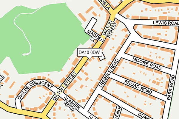 DA10 0DW map - OS OpenMap – Local (Ordnance Survey) DA10 0DW map - OS OpenMap – Local (Ordnance Survey)