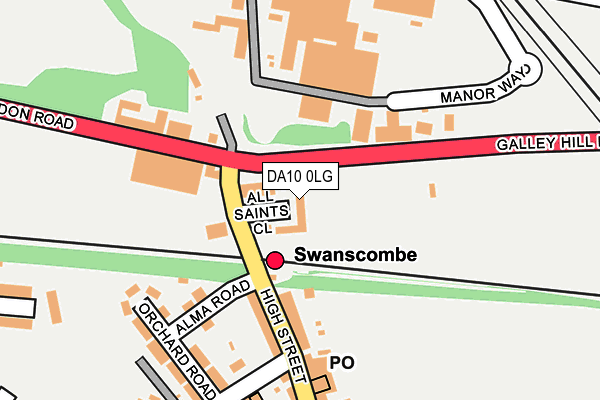 DA10 0LG map - OS OpenMap – Local (Ordnance Survey) DA10 0LG map - OS OpenMap – Local (Ordnance Survey)