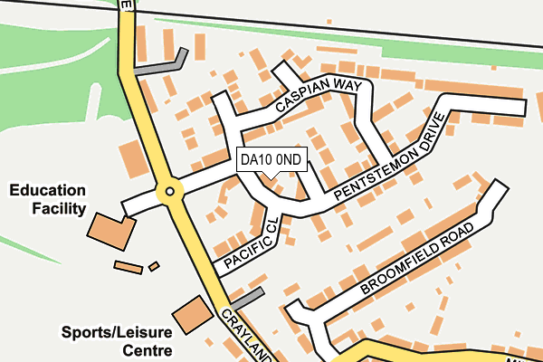 DA10 0ND map - OS OpenMap – Local (Ordnance Survey) DA10 0ND map - OS OpenMap – Local (Ordnance Survey)