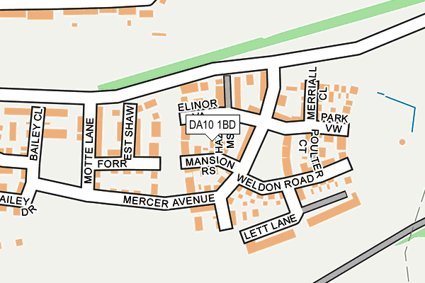 DA10 1BD map - OS OpenMap – Local (Ordnance Survey) DA10 1BD map - OS OpenMap – Local (Ordnance Survey)