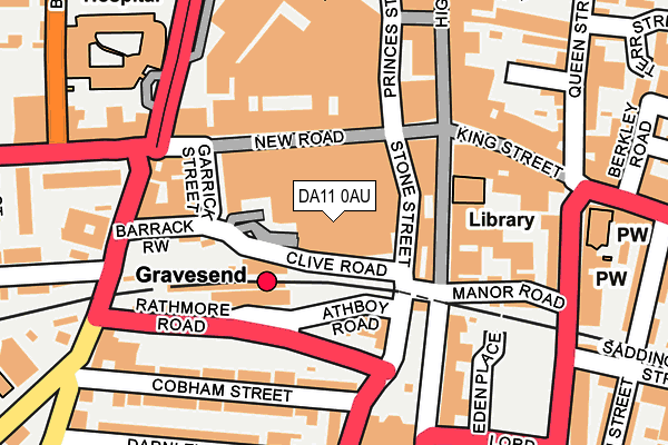 DA11 0AU map - OS OpenMap – Local (Ordnance Survey) DA11 0AU map - OS OpenMap – Local (Ordnance Survey)