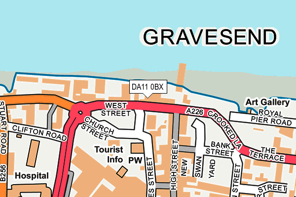 DA11 0BX map - OS OpenMap – Local (Ordnance Survey)