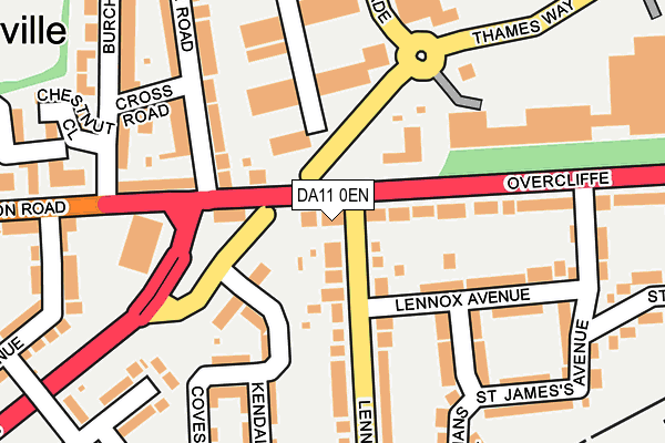 DA11 0EN map - OS OpenMap – Local (Ordnance Survey) DA11 0EN map - OS OpenMap – Local (Ordnance Survey)