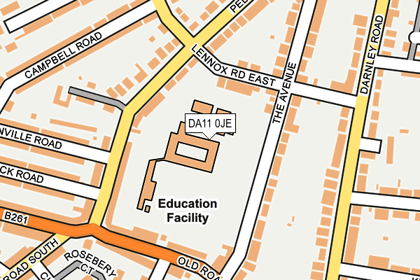 DA11 0JE map - OS OpenMap – Local (Ordnance Survey) DA11 0JE map - OS OpenMap – Local (Ordnance Survey)
