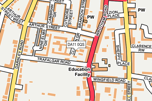 DA11 0QS map - OS OpenMap – Local (Ordnance Survey) DA11 0QS map - OS OpenMap – Local (Ordnance Survey)