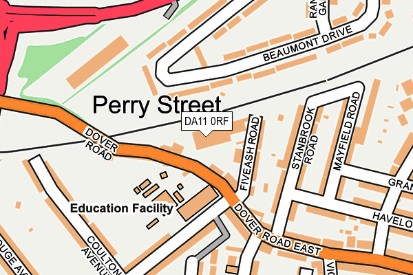 DA11 0RF map - OS OpenMap – Local (Ordnance Survey) DA11 0RF map - OS OpenMap – Local (Ordnance Survey)