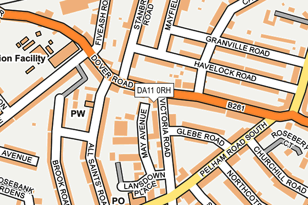 DA11 0RH map - OS OpenMap – Local (Ordnance Survey) DA11 0RH map - OS OpenMap – Local (Ordnance Survey)