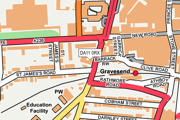 DA11 0RX map - OS OpenMap – Local (Ordnance Survey) DA11 0RX map - OS OpenMap – Local (Ordnance Survey)