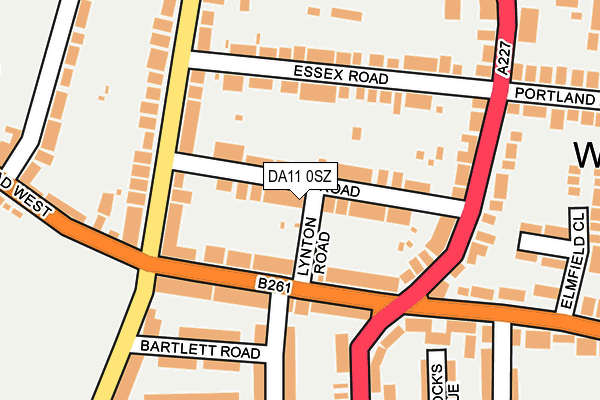 DA11 0SZ map - OS OpenMap – Local (Ordnance Survey) DA11 0SZ map - OS OpenMap – Local (Ordnance Survey)