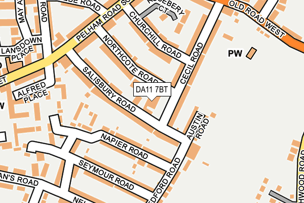 DA11 7BT map - OS OpenMap – Local (Ordnance Survey) DA11 7BT map - OS OpenMap – Local (Ordnance Survey)