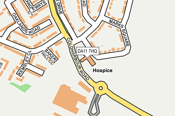 DA11 7HQ map - OS OpenMap – Local (Ordnance Survey) DA11 7HQ map - OS OpenMap – Local (Ordnance Survey)