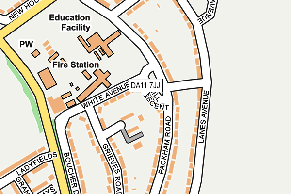 DA11 7JJ map - OS OpenMap – Local (Ordnance Survey) DA11 7JJ map - OS OpenMap – Local (Ordnance Survey)