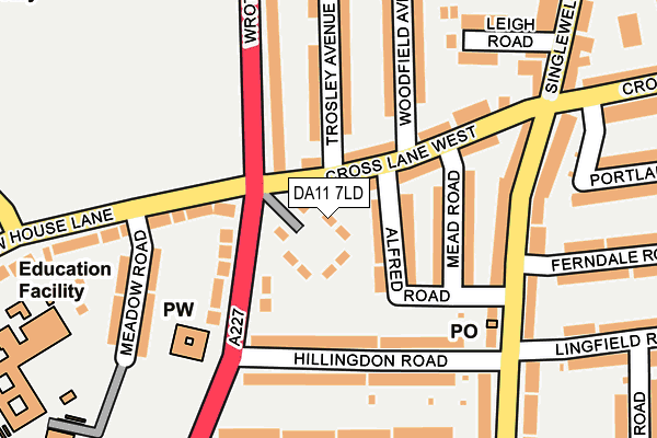 DA11 7LD map - OS OpenMap – Local (Ordnance Survey) DA11 7LD map - OS OpenMap – Local (Ordnance Survey)
