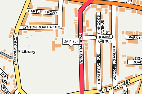 DA11 7LF map - OS OpenMap – Local (Ordnance Survey) DA11 7LF map - OS OpenMap – Local (Ordnance Survey)