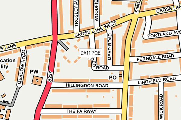 DA11 7QE map - OS OpenMap – Local (Ordnance Survey) DA11 7QE map - OS OpenMap – Local (Ordnance Survey)