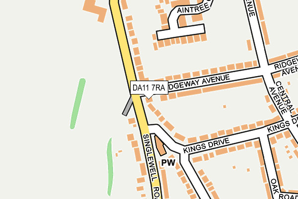 DA11 7RA map - OS OpenMap – Local (Ordnance Survey) DA11 7RA map - OS OpenMap – Local (Ordnance Survey)