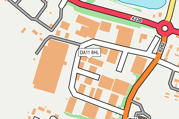 DA11 8HL map - OS OpenMap – Local (Ordnance Survey) DA11 8HL map - OS OpenMap – Local (Ordnance Survey)