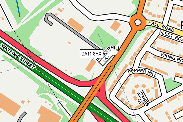 DA11 8HX map - OS OpenMap – Local (Ordnance Survey) DA11 8HX map - OS OpenMap – Local (Ordnance Survey)