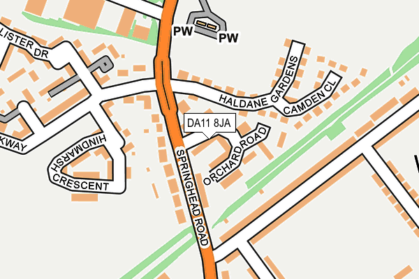 DA11 8JA map - OS OpenMap – Local (Ordnance Survey) DA11 8JA map - OS OpenMap – Local (Ordnance Survey)