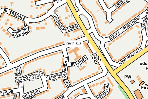 DA11 8JZ map - OS OpenMap – Local (Ordnance Survey) DA11 8JZ map - OS OpenMap – Local (Ordnance Survey)