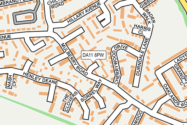 DA11 8PW map - OS OpenMap – Local (Ordnance Survey) DA11 8PW map - OS OpenMap – Local (Ordnance Survey)