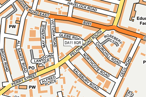 DA11 8QR map - OS OpenMap – Local (Ordnance Survey) DA11 8QR map - OS OpenMap – Local (Ordnance Survey)