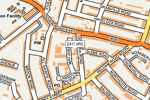 DA11 8RS map - OS OpenMap – Local (Ordnance Survey) DA11 8RS map - OS OpenMap – Local (Ordnance Survey)