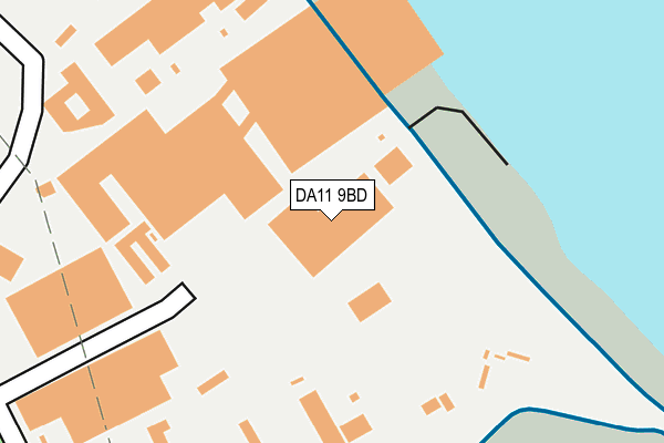 DA11 9BD map - OS OpenMap – Local (Ordnance Survey) DA11 9BD map - OS OpenMap – Local (Ordnance Survey)