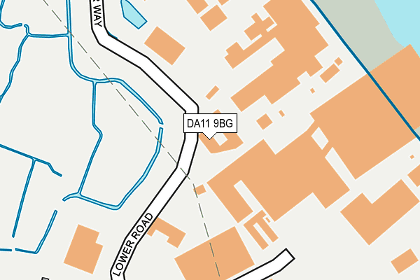DA11 9BG map - OS OpenMap – Local (Ordnance Survey) DA11 9BG map - OS OpenMap – Local (Ordnance Survey)