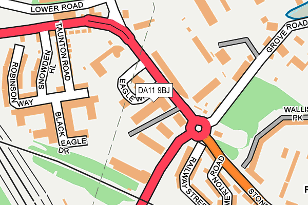 DA11 9BJ map - OS OpenMap – Local (Ordnance Survey) DA11 9BJ map - OS OpenMap – Local (Ordnance Survey)
