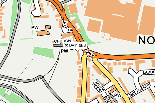 DA11 9ES map - OS OpenMap – Local (Ordnance Survey) DA11 9ES map - OS OpenMap – Local (Ordnance Survey)