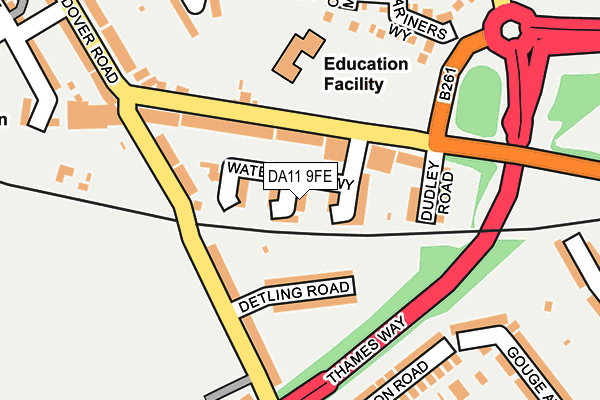 DA11 9FE map - OS OpenMap – Local (Ordnance Survey) DA11 9FE map - OS OpenMap – Local (Ordnance Survey)