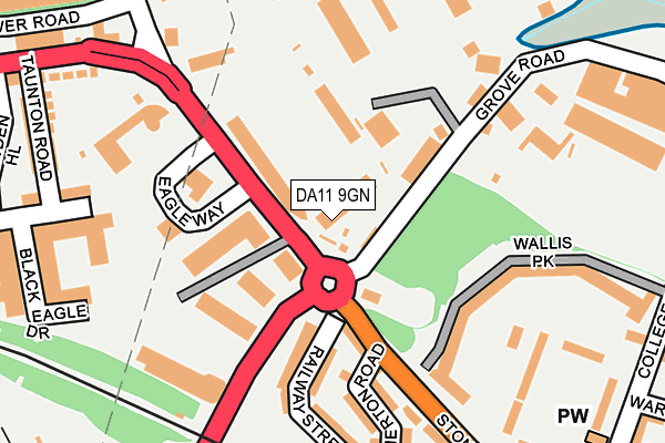 DA11 9GN map - OS OpenMap – Local (Ordnance Survey) DA11 9GN map - OS OpenMap – Local (Ordnance Survey)