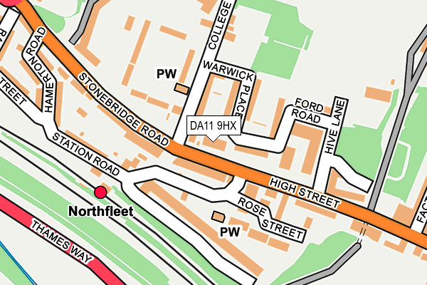 DA11 9HX map - OS OpenMap – Local (Ordnance Survey) DA11 9HX map - OS OpenMap – Local (Ordnance Survey)