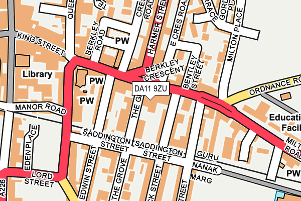 DA11 9ZU map - OS OpenMap – Local (Ordnance Survey) DA11 9ZU map - OS OpenMap – Local (Ordnance Survey)