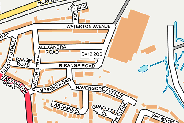 DA12 2QS map - OS OpenMap – Local (Ordnance Survey) DA12 2QS map - OS OpenMap – Local (Ordnance Survey)