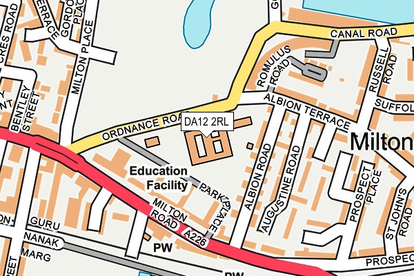 DA12 2RL map - OS OpenMap – Local (Ordnance Survey) DA12 2RL map - OS OpenMap – Local (Ordnance Survey)