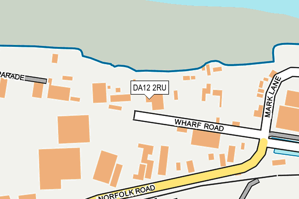 DA12 2RU map - OS OpenMap – Local (Ordnance Survey) DA12 2RU map - OS OpenMap – Local (Ordnance Survey)