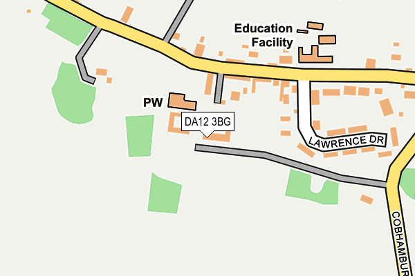 DA12 3BG map - OS OpenMap – Local (Ordnance Survey)