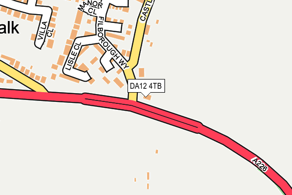 DA12 4TB map - OS OpenMap – Local (Ordnance Survey) DA12 4TB map - OS OpenMap – Local (Ordnance Survey)