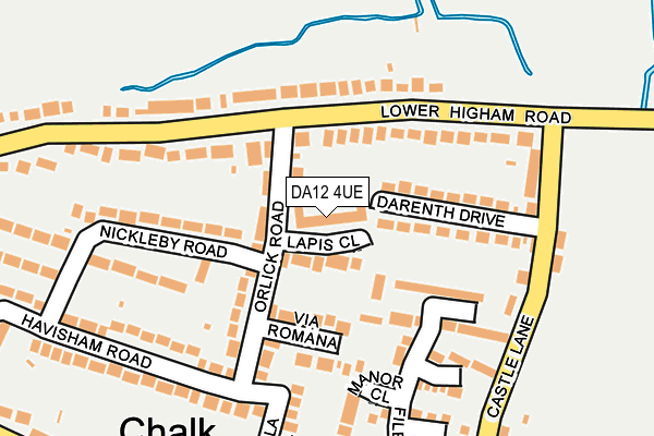 DA12 4UE map - OS OpenMap – Local (Ordnance Survey) DA12 4UE map - OS OpenMap – Local (Ordnance Survey)