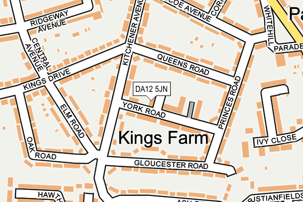 DA12 5JN map - OS OpenMap – Local (Ordnance Survey) DA12 5JN map - OS OpenMap – Local (Ordnance Survey)