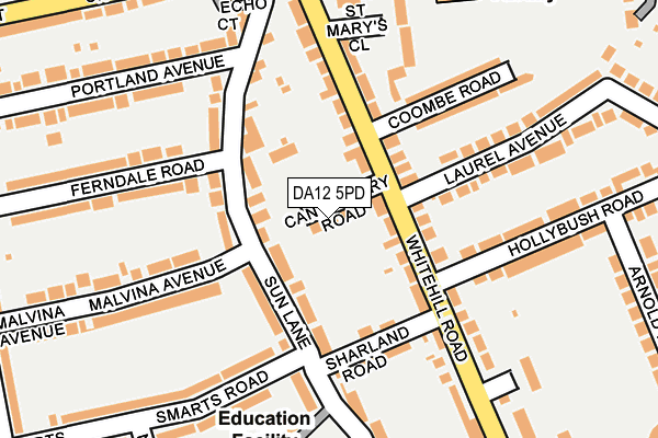 DA12 5PD map - OS OpenMap – Local (Ordnance Survey) DA12 5PD map - OS OpenMap – Local (Ordnance Survey)